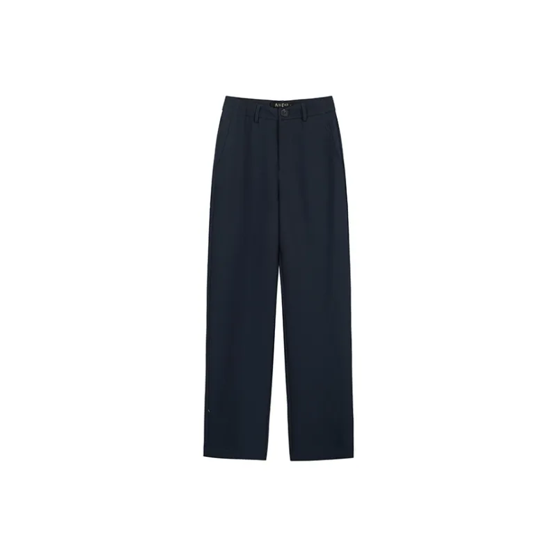 AHDO Casual Pants Women's Dark Blue-0