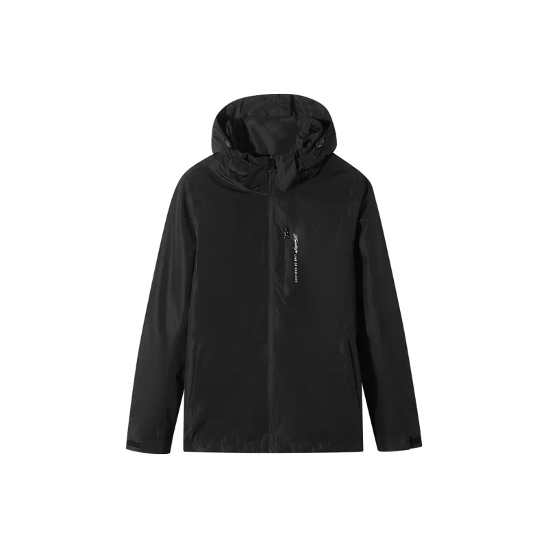 Tectop Waterproof, Windproof, Abrasion Resistant, Thermal Windbreaker Jacket Women's Classic Black-0
