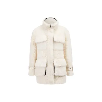 IRO NIGHT Velvet feel Coat Women's White