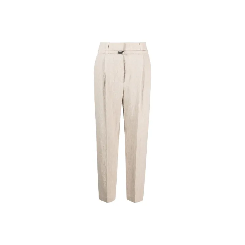 Brunello Cucinelli Cropped Tapered Trousers-0