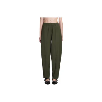 GANNI Elasticated Waist Curved Trousers