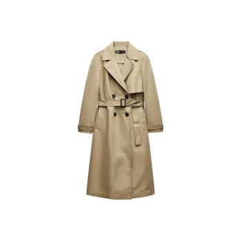 ZARA Trench Coat Women's Light Camel