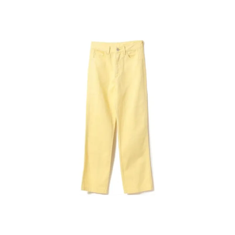Beams Casual Pants Women's Yellow-0