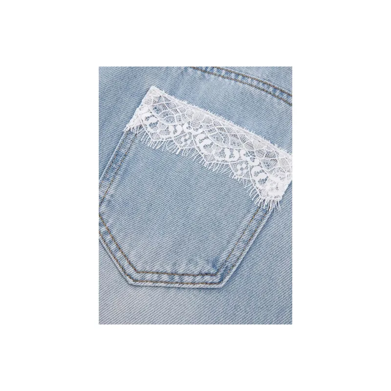 Love to serve Jeans Women's Denim Light Blue-4