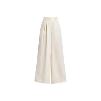 Staud Sasha Linen Wide leg Trousers