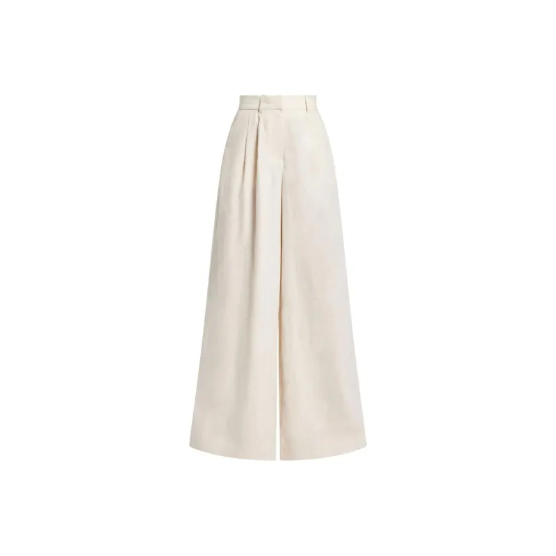 Staud Sasha Linen Wide leg Trousers-0