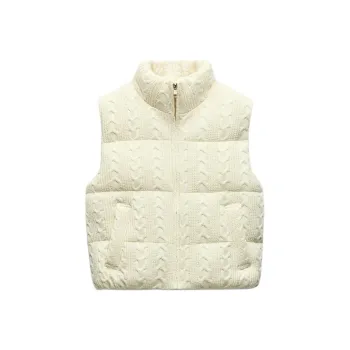 ZARA Vests Women's White