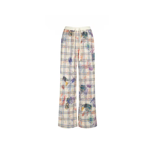 HUFFNPUFF Casual Pants Women's Beige Yellow