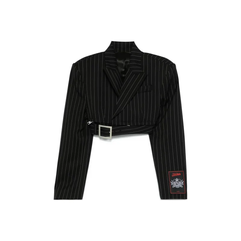 Jean Paul Gaultier Short Suit Jacket 'Black/White'-0