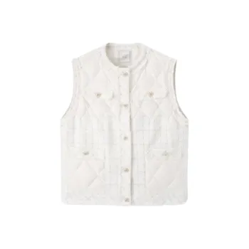 EICHITOO Vests Women's Ecru