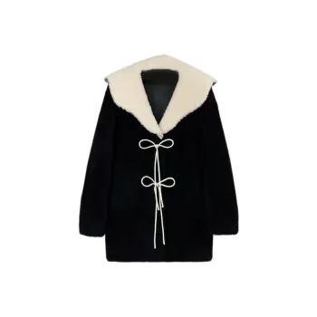 KKX Velvet feel Coat Women's Black