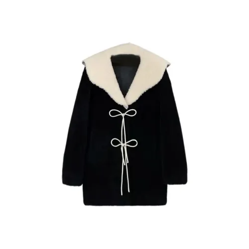 KKX Velvet feel Coat Women's Black