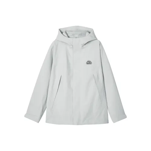 Skechers Mountain And Wild Outdoor Series Breathable Windbreaker Jacket Women's Moon Rock Gray