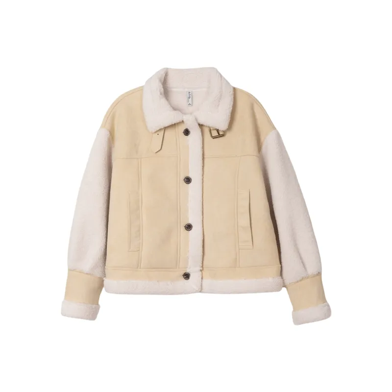 FAWENXIANGZI Velvet feel Coat Women's-0