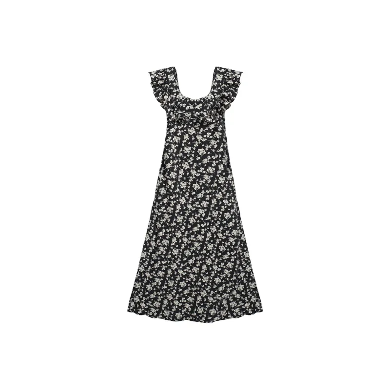 XIANSINIAO Short Sleeved Dress Women's-0