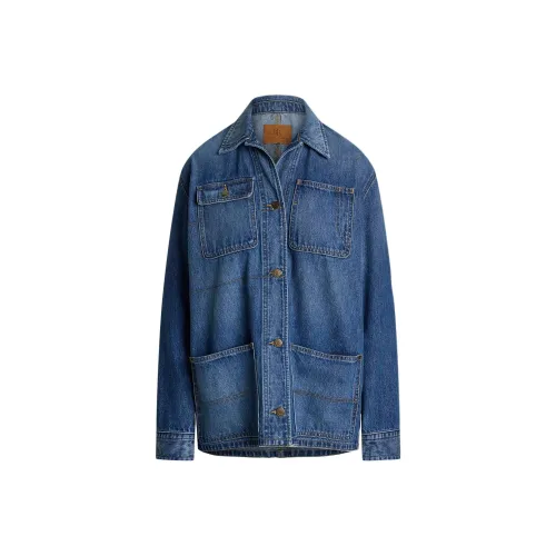 Polo Ralph Lauren FW24 Denim Jacket Women's Dark Blue