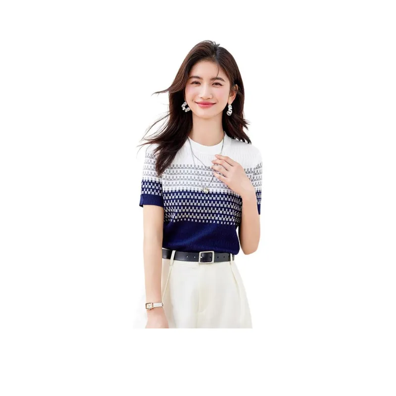 La Chapelle T Shirts Women's Blue-5