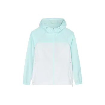 CHAOJIANTA Windproof And Breathable Windbreaker Jacket Women's Sand Gray/Ice Blue