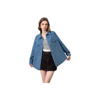 BANANA BABY Denim Jacket Women's Light Blue