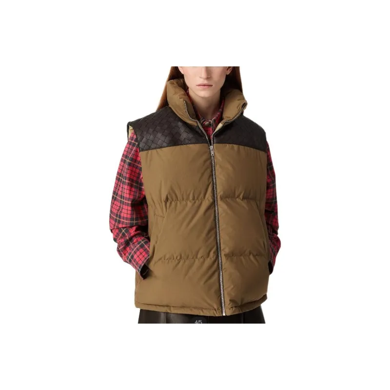 Bottega Veneta Frosted Poplin Puffer Gilet-0