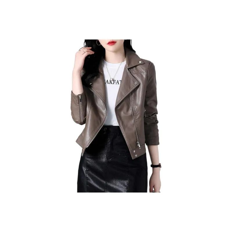 Yi Mengyuan Leather Jacket Women's-4