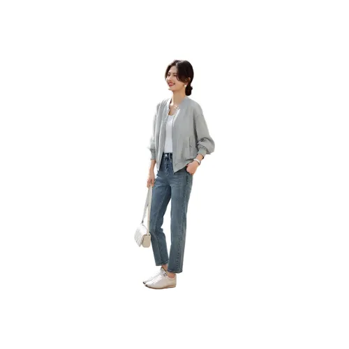 XWI SS24 Baseball Jacket Women's Light Gray