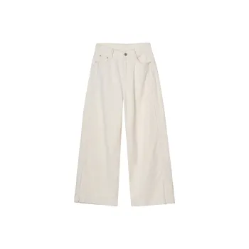 FAWENXIANGZI Casual Pants Women's Angora Red