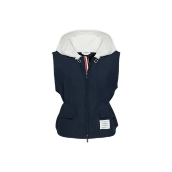 THOM BROWNE Ripstop Hooded Gilet