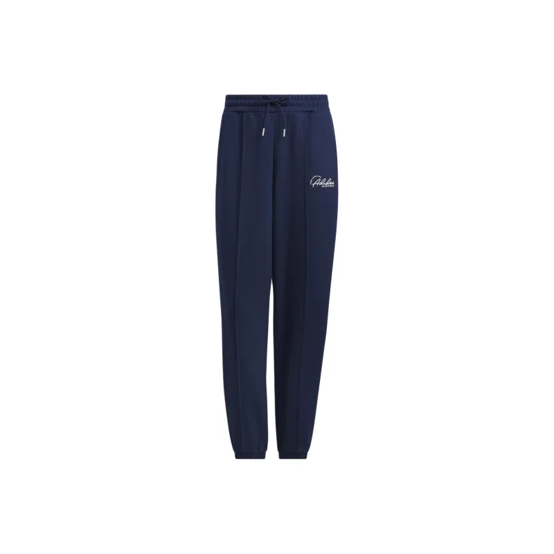 Adidas VERBIAGE FRENCH TERRY JOGGERS Casual Pants Women's Dark Indigo/Jade White-0