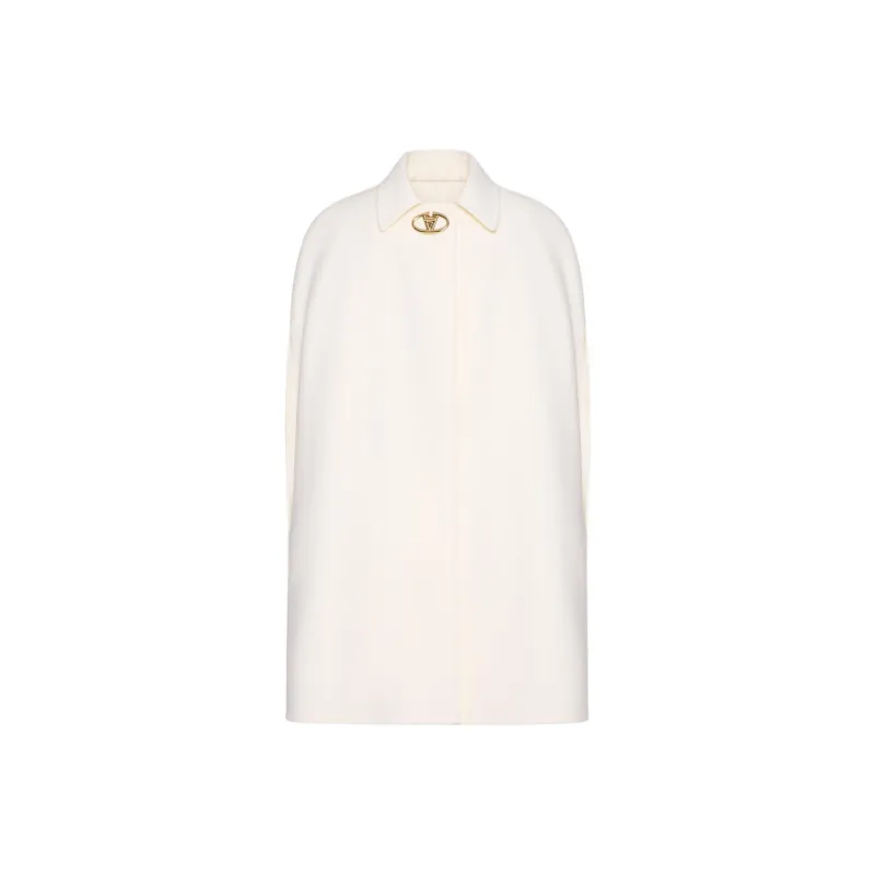 Valentino VLogo Signature Straight Hem Cape-0