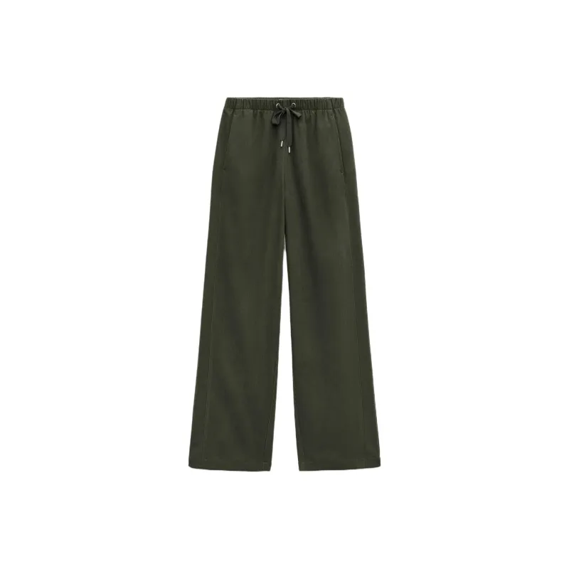 ZARA Casual Pants Women's Khaki Green-0