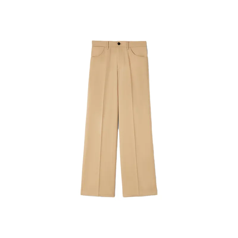 JIL SANDER High Waist Straight Leg Trousers-0