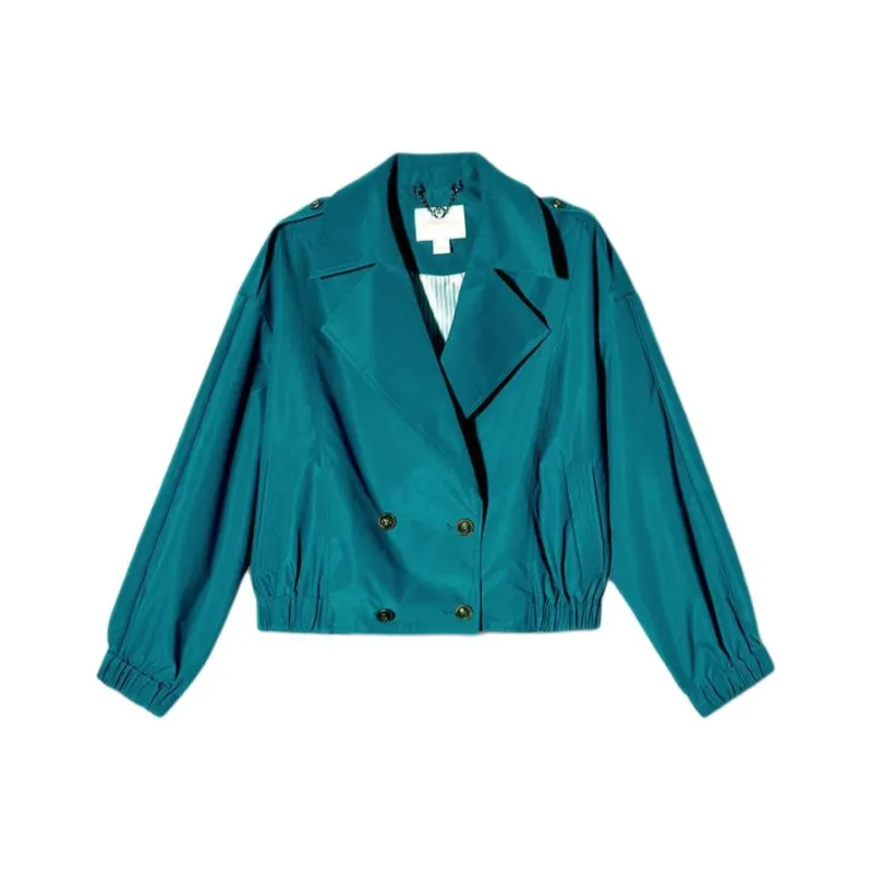 PSALTER Trench Coat Women's Peacock Blue-0