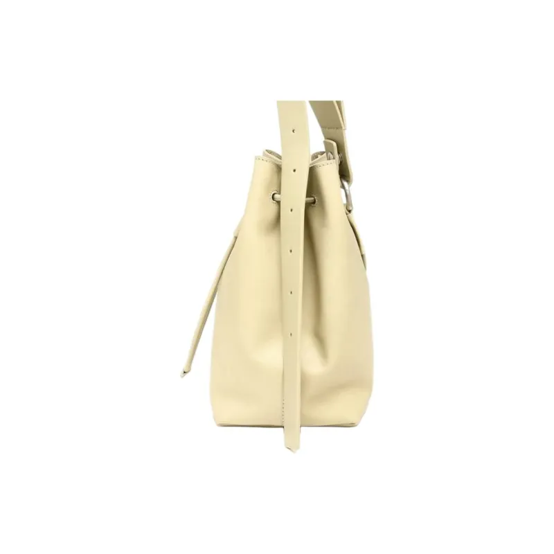 JIL SANDER Leather Shoulder Bag, Crossbody Bag Medium Size Men's Beige-2