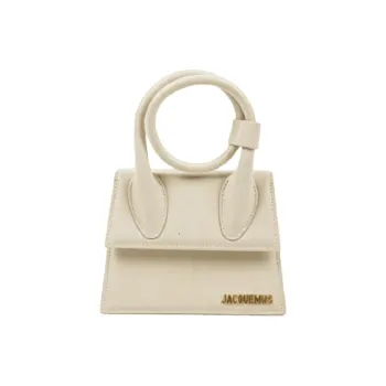 Jacquemus Le Chiquito Calfskin Shoulder Bag, Crossbody Bag, Handbag Women's Cream