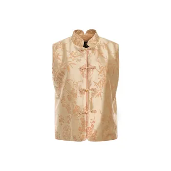 BESIONIA FW24 Vest Women's Apricot Pattern