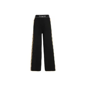 QIAOWANNI Casual Pants Women's Ink Black
