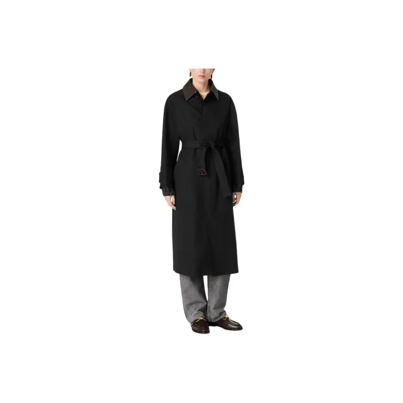 Bottega Veneta Long Sleeved Belted Trench Coat-0