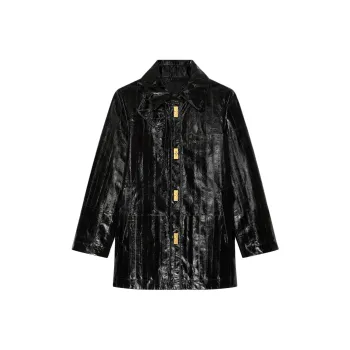 Givenchy Short Leather Jacket 'Black'