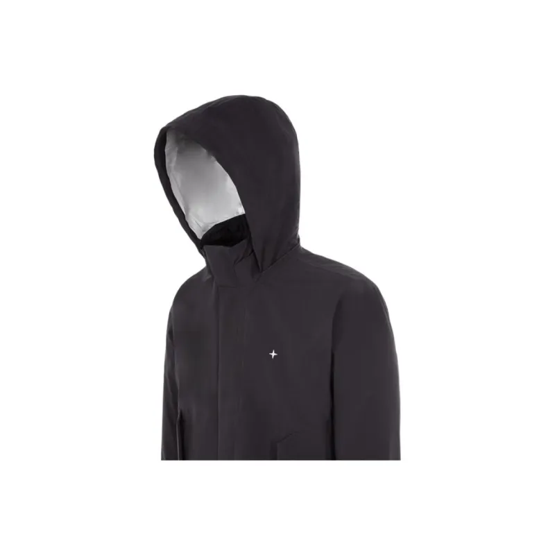 STONE ISLAND Logo Embroidered High-Neck Jacket-3
