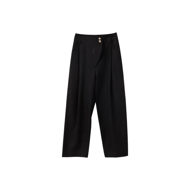 YUMOMO STAR Casual Pants Women's Obsidian Black-0