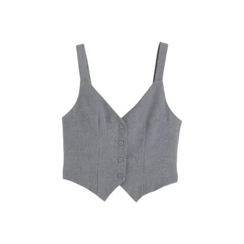 H&M Vests Women's Gray