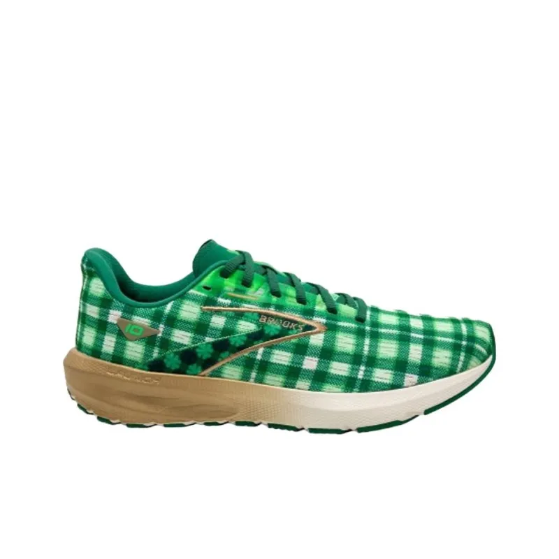 Brooks Launch 10 Anti Slip Wear Resistant Low Top Running Shoes Men's Green-1