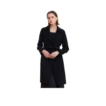 GOELIA Trench Coat Women's Black