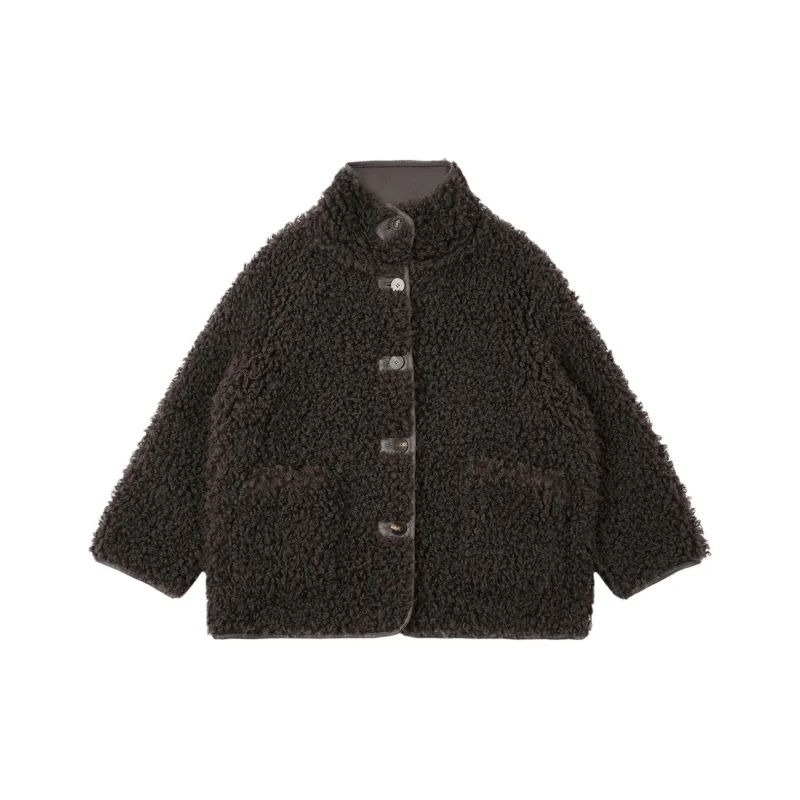 FAIRFAFO Coat Women's Green Coffee-0