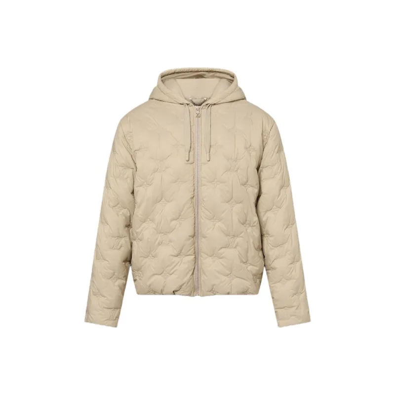 LOUIS VUITTON Monogram Quilted Nylon Hooded Blouson-0