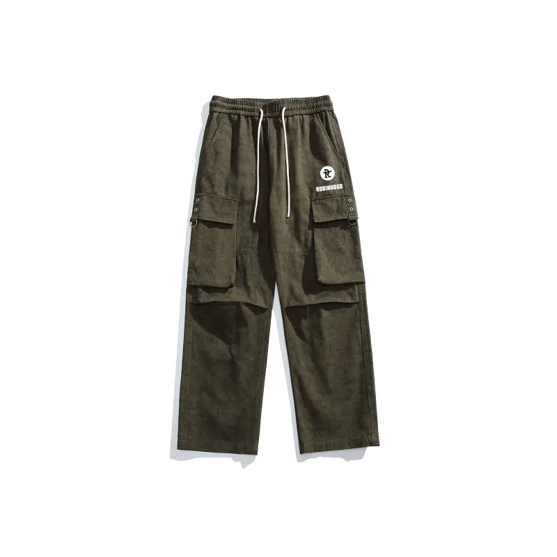 ROBINHOOD Casual Pants Unisex Khaki-6