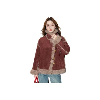 FAWENXIANGZI Velvet feel Coat Women's