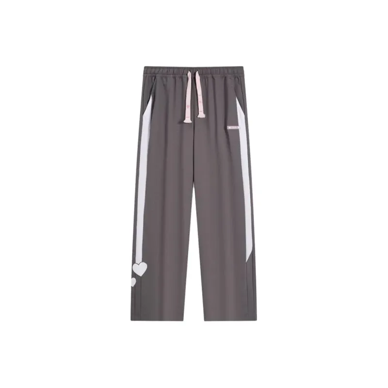 XTEP Casual Pants Women's Oyster Gray/Pearl White-0