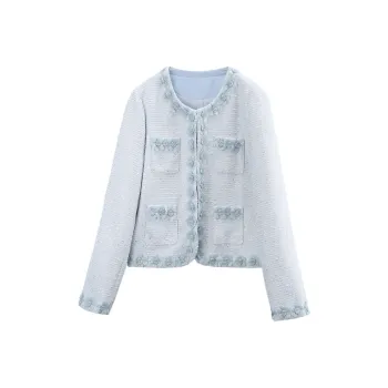 A Paradise For Awakening Cropped Coat Women's Blue